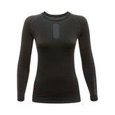 Maglia Tecnica UPSKIN LADY, una maglia seamless nera. Ideale per moto. Di TUCANO URBANO.